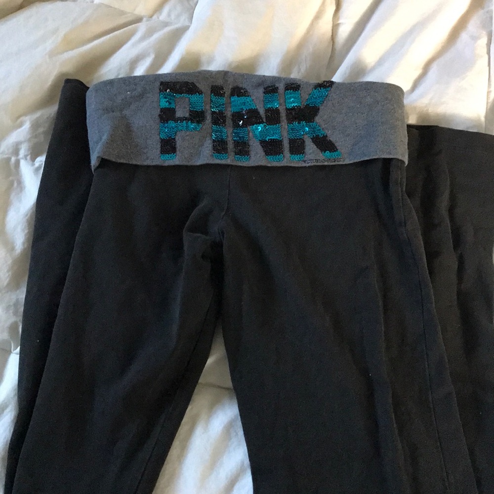 Pink yoga pants